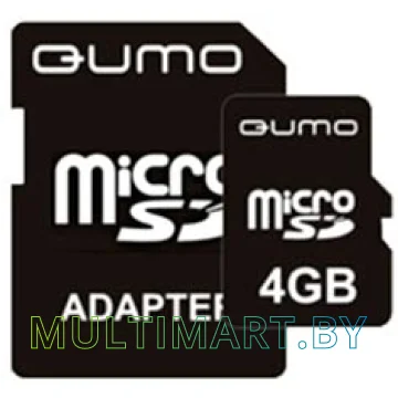 Карта памяти QUMO microSDHC 4GB (QM4GMICSDHC4)